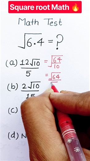 Square root Math 🔥