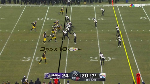 Can't-miss play: Rodgers' 26-yard TD pass to Austin III gives Steelers lead in crunch time