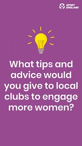 We're aiming to inspire inclusion by celebrating and recognising brilliant role models ✨ We spoke to Khadija Patel and Hayley Bennett on their tips and advice for sports clubs and organisations looking to engage and encourage more women and girls to be active. | Sport England