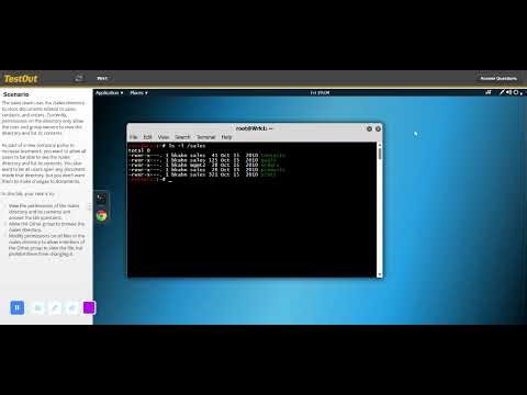 TestOut PC Pro 9.4.9 Manage the Linux File System