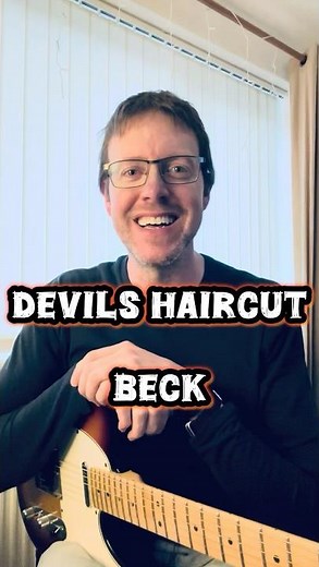 20-second guitar challenge! 🎸 Learn how to play the riff from ‘Devils Haircut’ by Beck