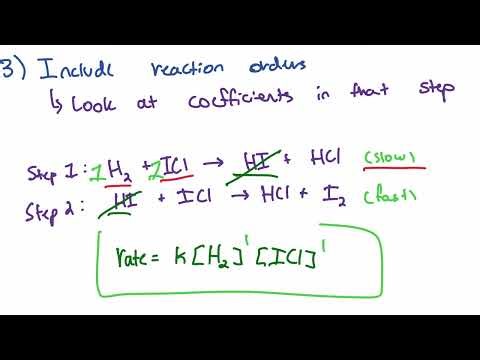 Writing Rate Laws using Elementary Steps
