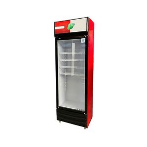 [Hot Item] Commercial Upright Glass Door Drink Display Fridge Beverage Showcase Single Temperature Cooler