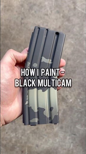How I paint Black Multicam on a Dura-Mag | Quick Cerakote transformation #custompaint #cerakote