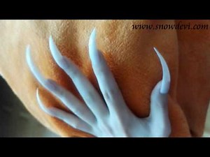 showing my sharp nails. more videos on SNOWDEVI