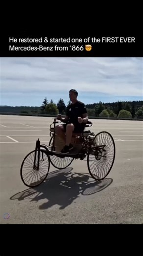 SciTech-insider on Instagram: "A piece of automotive history just came back to life. 🚗✨ After years of careful restoration, one of the earliest Mercedes-Benz cars, first designed in 1866, is running again. The engine coughs… then roars — a sound unheard for more than a century. Every brass fitting, wooden wheel, and exposed gear tells a story from a time when cars weren’t common — they were experiments. Watching it move today feels like witnessing the birth of modern transportation all over aga