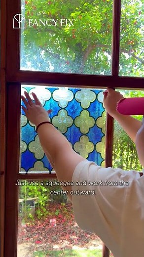 Bubble-Free Window Film Hack ✨ | Easy Installation Tips for Fancyfix Stained Glass Films