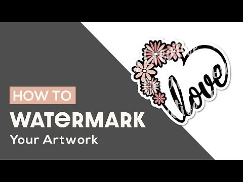 How to Make a Watermark for Your Designs - Illustrator CC Tutorial