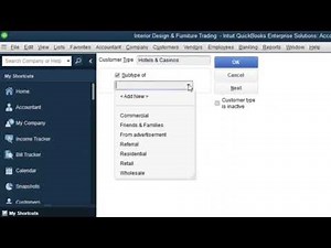 Adding Customer Types in QuickBooks Desktop