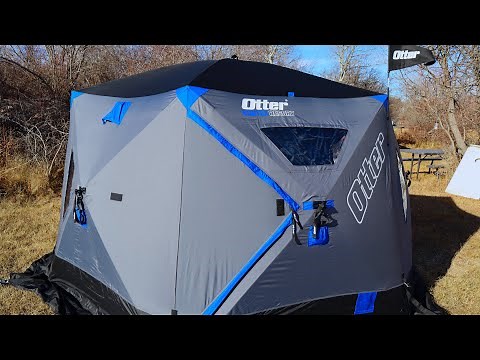 2022 Otter THERMAL Vortex Hub Resort / 6-7 Man INSANE Ice Shelter REVIEW / BEST Ice Tent!!