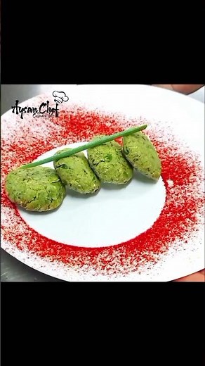 easy food plating. plating. plating techniques. food presentation #chef #challenge #shortvideo