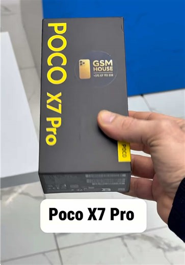 📱POCO X7 Pro 8/256 Gb 💰 Prețul: 5.900 MDL 📞 373 67 172 222 📍Or. Chișinău Bd. Ștefan Cel Mare și Sfânt 3. GSM House #pocox7pro #poco #redmi #gsmhouse #chisinaumoldova🇲🇩