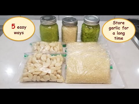 5 easy ways to store garlic for long time/다섯가지 마늘 보관법: