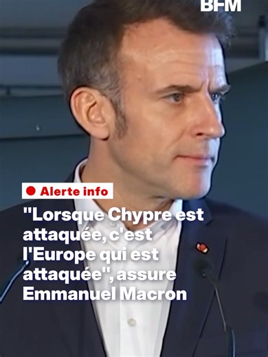 Emmanuel Macron est à Chypre pour