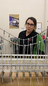 #ManufacturingMonday featuring Amanda, a CNC student and #Womenintrades showcases the creative space behind #CNC Amazing build, Amanda! #manufacturing #cncmachining #lincolntech #womenshistorymonth #womenmakinghistory #womenintrades #automate #automation #monday #bridge #creative #metalart #tradeswomen | Lincoln Tech