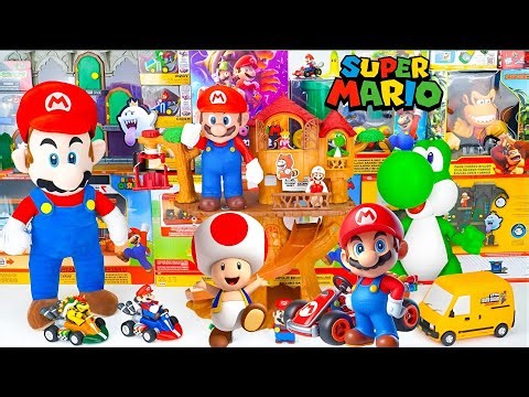 Super Mario Bros Toy Collection Unboxing Review | Super Mario Bros Deluxe Tree House Playset & ASMR