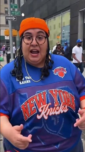 New York Knicks fan speaks out after viral trash can incident 😂😂🗑️🗑️ #nbafinals #nba