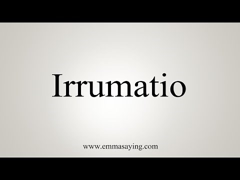 How To Say Irrumatio