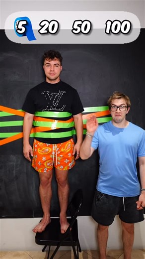 Austin Sprinz on Instagram: "I had to know how many layers of tape would hold me 😂"