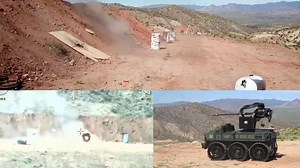 无人战车 HDT Hunter WOLF 30mm Live Fire