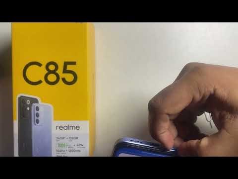 Realme C85/C85 Pro: How to Open SIM Card Slot Eject SIM Tray