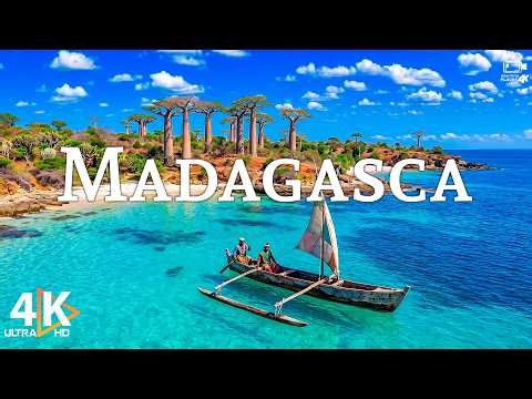 FLYING OVER MADAGASCAR 4K 🌊 Experience Baobabs, Blue Waters & The Wild Heart of Africa | 4K UHD