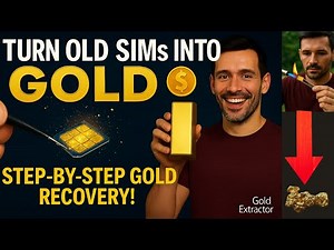 Gold Recovery from SIM Cards | SIM Card Gold Extraction Process at Home 🔥 (E-Waste Gold Recycling)