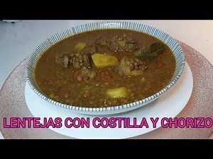 LENTILS WITH RIBS AND CHORIZO