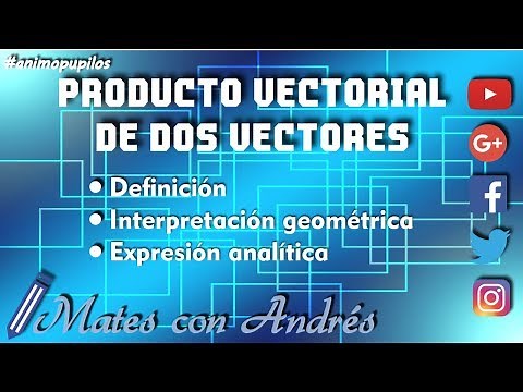 Producto vectorial de dos vectores: definición, expresión analítica e interpretación geométrica