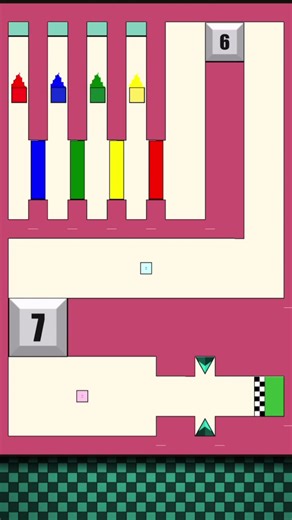 Engaging Square Race Challenge in ASMR Style