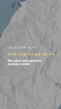 Blackpink - Kick it (lyrics) #lyricvideo #blackpink #blinks #kickit #kpop