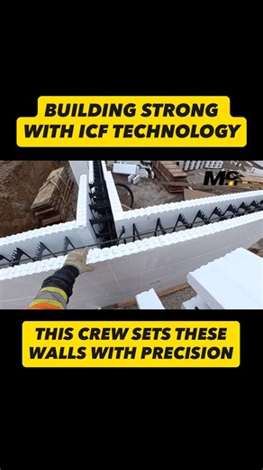 McCann Redimix on Instagram: "These walls aren’t going anywhere. 🧱💪 We’re forming this home using ICF (Insulated Concrete Forms) technology, where insulated forms are stacked, reinforced, and then filled with concrete — creating walls that are: 🏠 Stronger 🌡️ More energy-efficient 🔇 Quieter ⏱️ Faster to build Before the pour, it’s all about precision. After the pour? You’ve got a house built like a tank… but comfortable like a home. #TeamYellow #McCannGroup #ICFHome #SmartConstruction #Concr