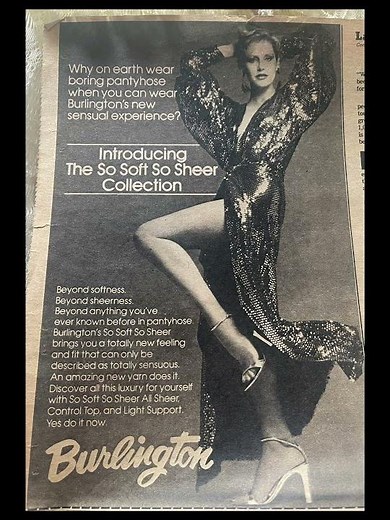 Burlington pantyhose 1979 👠 #burlington #pantyhose #nylon #nylons #stockings #fashion #dressdesign