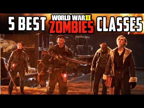 TOP 5 CLASS LOADOUTS IN COD WW2 ZOMBIES! (Best Setups)