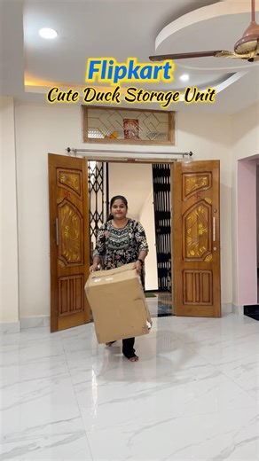 Cute Duck storage Unit Unboxing frm Flipkart😱 #shorts #storageunit #flipkart #collapsible #diy #yt