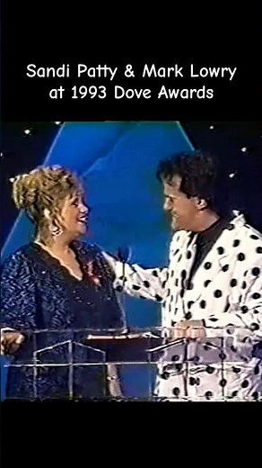 Sandi Patty & Mark Lowry presenting the Dove Award for Best Female Vocalist at the 1993 Dove Awards.