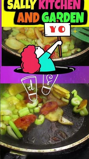 #Shorts | Potato Celery Tomato Stir Fry | Sally's Quick Recipe | Vegetarian Simple Cooking 素食