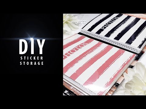 DIY Planner Sticker Storage How To Organize Your Planner Stickers Tutorial