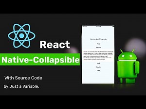 React Native Collapsible || Just a Variable;