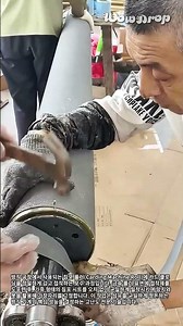 방직기 핵심 부품! 롤러 침포 교체 및 접착 시공법 #worker #process #machinery #maintenance #repair