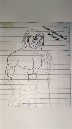 my first Hitachi Uchiha full body photo drawing