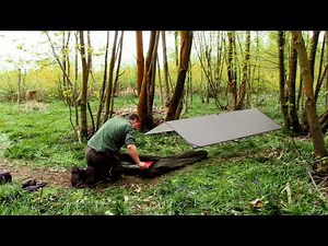 Lightweight Tarp And Bivvy Set Up