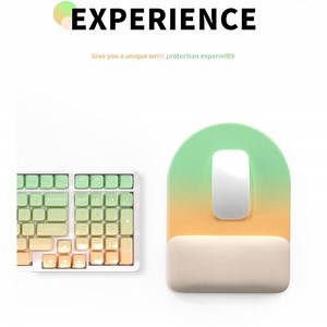 Ergonomic Mouse Pad With Contoured Wrist Support Gradient Half Circle Design  | eBay