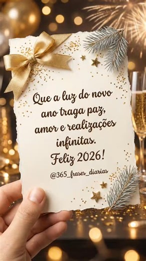 365 - FRASES DIÁRIAS on Instagram: "📖 2026: Um livro em branco esperando a sua letra. Daqui a alguns dias, Deus vai colocar nas suas mãos um volume novinho, com 365 páginas intocadas. Não importa se o capítulo de 2025 teve rasuras, páginas amassadas ou finais que você não esperava. A regra é clara: não se escreve um novo capítulo olhando obsessivamente para o anterior. Essa frase é um convite para você assumir a autoria da sua vida. O lápis está na sua mão. Você decide quem serão os personagens