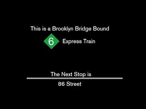R142a - 6 to Brooklyn Bridge [via Lexington Express] Announcements