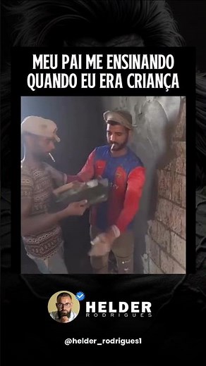 Meu pai me ensinando quando eu era criança - e nem é meme 😅