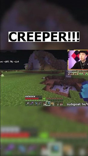 RageElixir gets JUMPSCARED by a Creeper in Minecraft #Minecraft #RageElixir