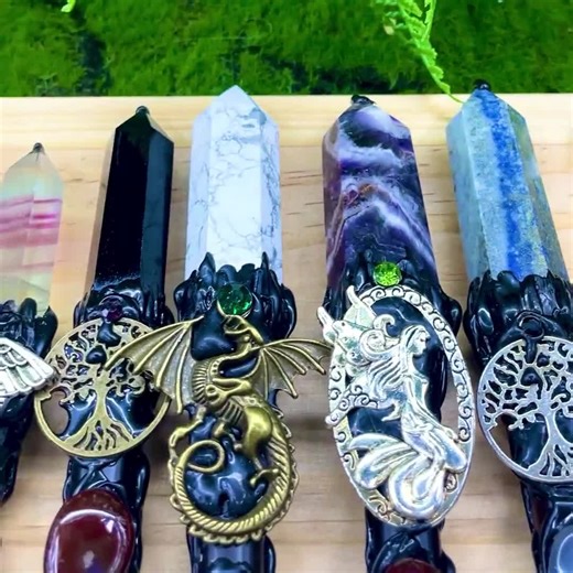 Custom Magic Wand With Gifts Box, Handmade Crystal Magic Wand, Magic Scepter, Witch Wand, Wizard Staff, Personalized Christmas Gift for Kids - Etsy