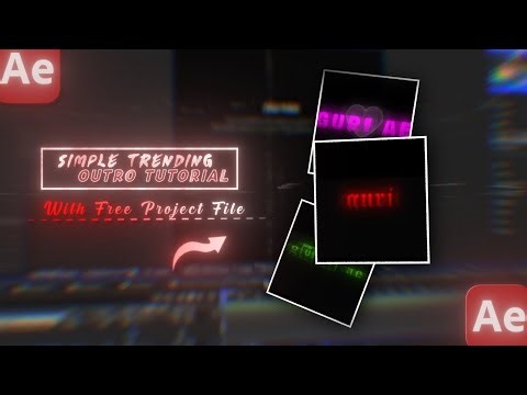 Trending Outro Tutorial ( Free PJF) | After Effects Tutorial