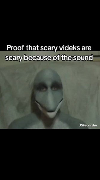 proof that scary videos are scary bc of the sound#CapCut #scary #dolphinman #creepy #sound #meme #yellingcreature